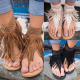 Summmer Shoes Flat Sandals Women Sexy Tassel 2025 Lady Rome Sandals Shoes Ankle Flat Flip Flops Shoes Summer For Women Summmer Shoes Flat Sandals Women Sexy Tassel 2025 Lady Rome Sandals Shoes Ankle Flat Flip Flops Shoes Summer For Women