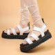 2025 New Summer Martens Women Shoes For Comfy Soft Women Sandals Thick Ladies Sandals Genuine Leather Sandals Large Size 35-44 2025 New Summer Martens Women Shoes For Comfy Soft Women Sandals Thick Ladies Sandals Genuine Leather Sandals Large Size 35-44