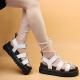 2025 New Summer Martens Women Shoes For Comfy Soft Women Sandals Thick Ladies Sandals Genuine Leather Sandals Large Size 35-44 2025 New Summer Martens Women Shoes For Comfy Soft Women Sandals Thick Ladies Sandals Genuine Leather Sandals Large Size 35-44