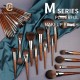 37Pcs MUF Series Wood Handle Aluminium Ferrule High Quality Vegan Makeup Brushes Factory Wholesale Spot Sale