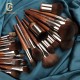 37Pcs MUF Series Wood Handle Aluminium Ferrule High Quality Vegan Makeup Brushes Factory Wholesale Spot Sale