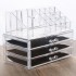 Desktop Drawer Makeup Organizer Acrylic Multi-Layer Makeup Storage Box PS Transparent Rack for Lipstick Skin Care Stack
