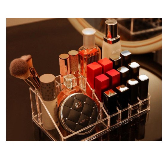 Desktop Drawer Makeup Organizer Acrylic Multi-Layer Makeup Storage Box PS Transparent Rack for Lipstick Skin Care Stack