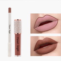 Wholesale Makeup Gift Sets Matte Liquid Lipstick with Lip Liner Set Private Label Lipstick Set