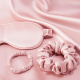 Good Supplier Luxury Sleep Satin Eye Mask and Scrunchie Gift Set for Men and Women